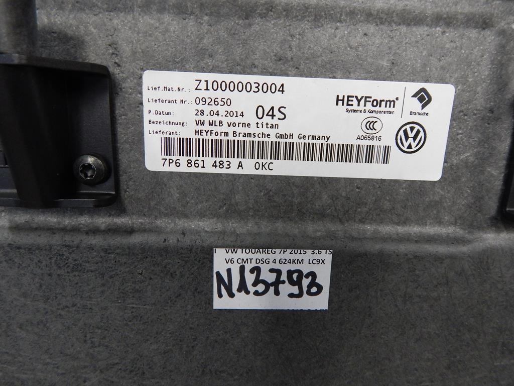 VW TOUAREG 7P floor boot 7P6861483A