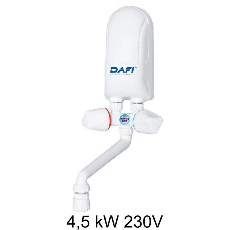 

Podgrzewacz wody Dafi 4,5 kW 230 V z baterią białą