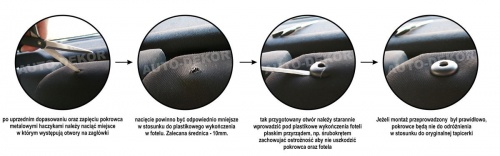 FORD GALAXY 5 OSÓB 1995-2005r POKROWCE SAMOCHODOWE TYPOWE TYŁ FOTELE 3x1 Przeznaczenie komplet siedzeń