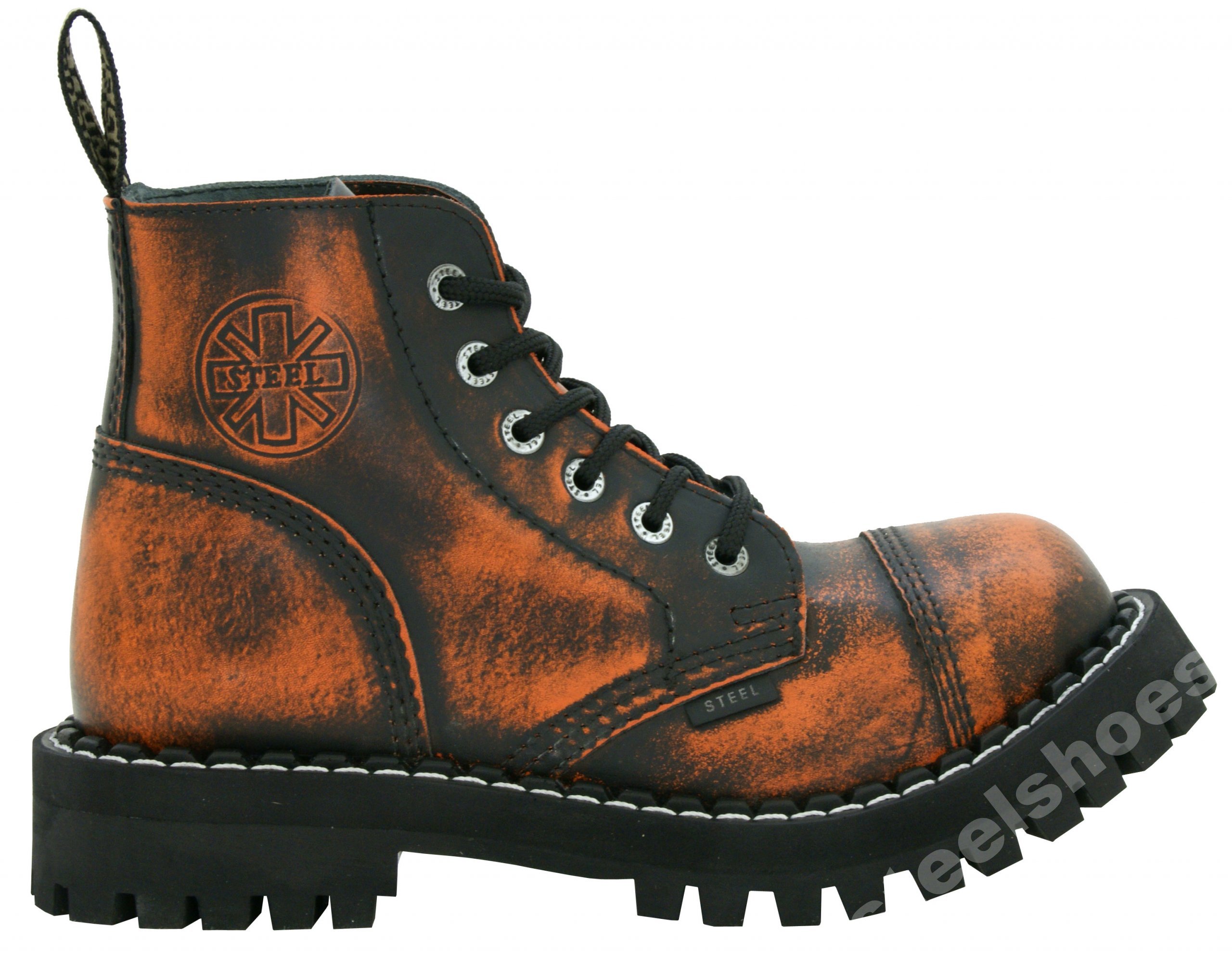 

Glany Steel 6 Dziurkowe Pomarańczowo Czarne 36-41