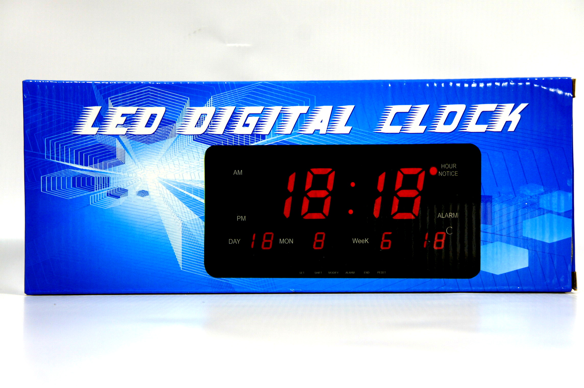 BUDZIK ELEKTRONICZNYLED DUŻY-WYŚWIETLACZ [7805] Marka inna