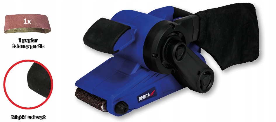 

Dedra Szlifierka Taśmowa 920W Ded 7949