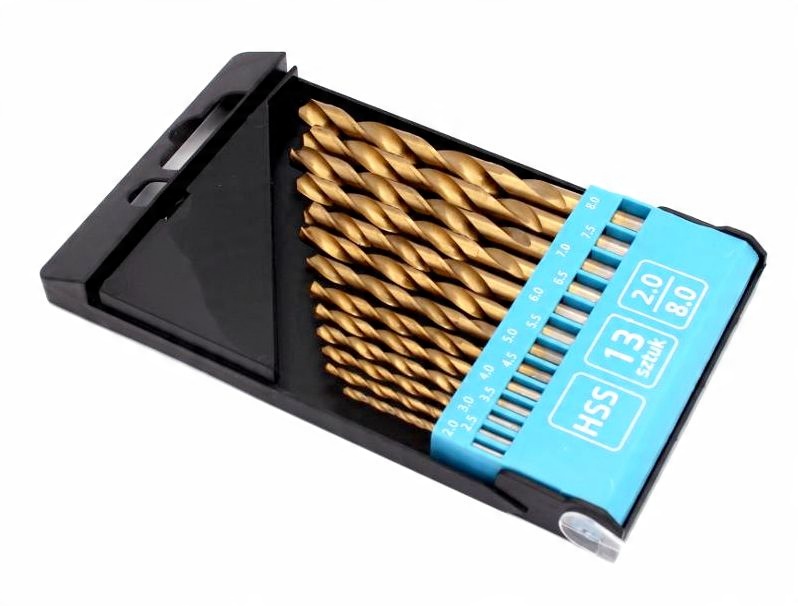 

Wiertła Do Metalu Hss Tytan 13 Szt 2.0-8.0 mm Etui