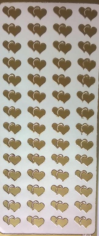 Stickersy Naklejki Serca Podwójne Ozdobne nr 3