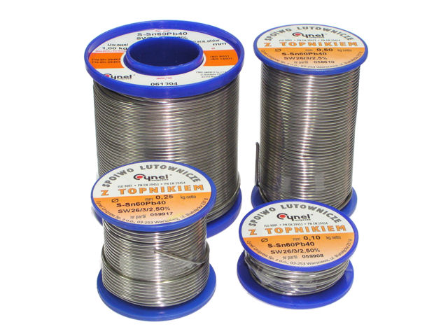 Cyna Lutownicza Tinol Sn60Pb40, 2mm 250g