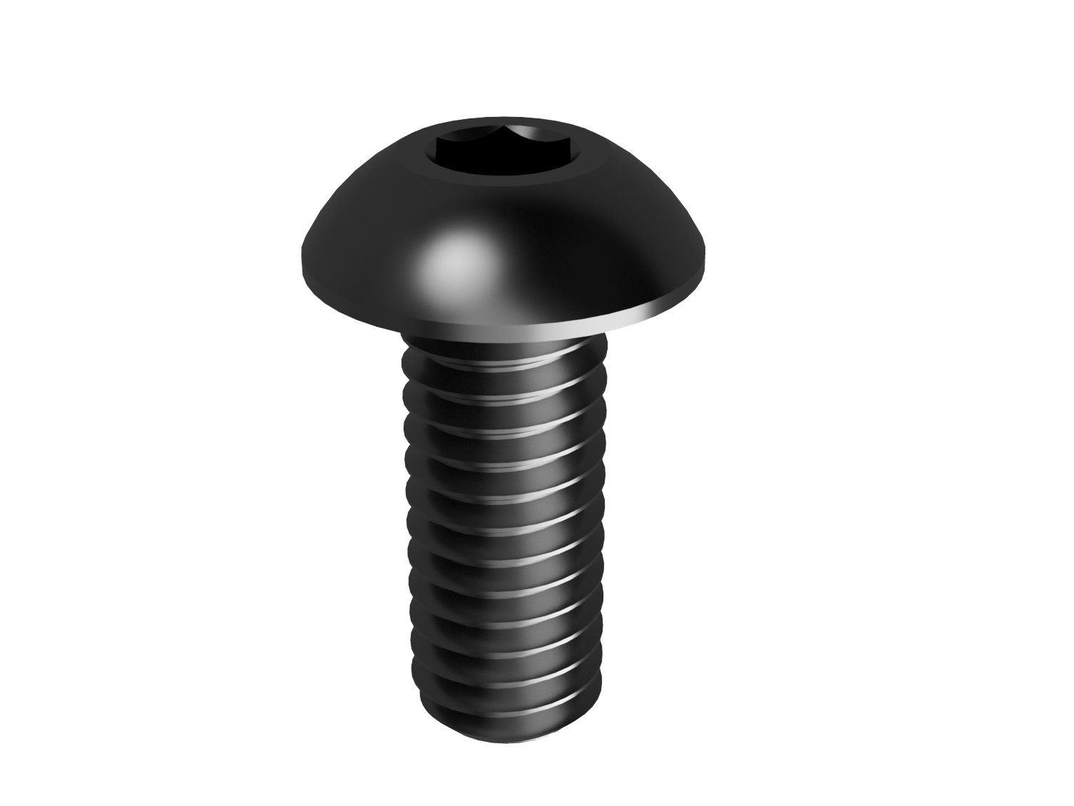 6x spherical screw M3x8 (black, hex socket)