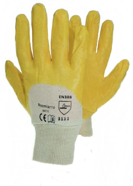 Перчатки нитриловые рабочие, водонепроницаемые, размер 9