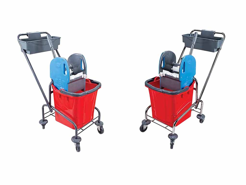 

Wózek sprzątający 25L + koszyk z tworzywa Abs