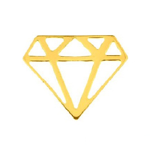 BP-31GD Celebrytka Diament 16x12mm Srebro pr. 925