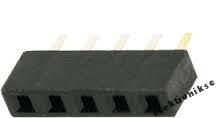 

Listwa kołkowa 5 pin r=2,54 Gold Pin 0350 x10szt