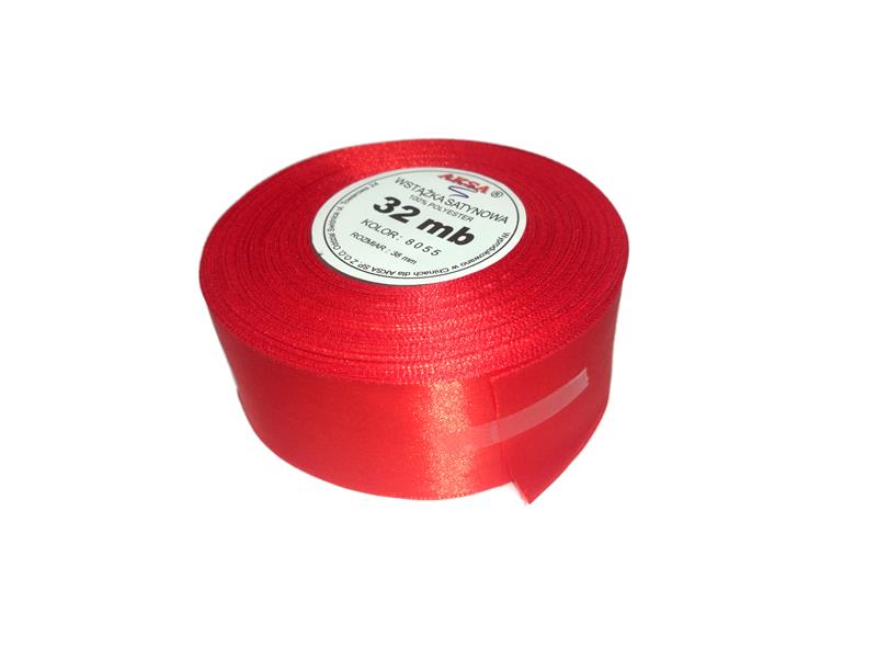 

Taśma Wstążka Tasiemka atłasowa satynowa 38mm 32mb