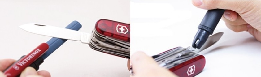 VICTORINOX OSEŁKA OSTRZAŁKA PODWÓJNA 2w1 4.3323 Rodzaj ręczne