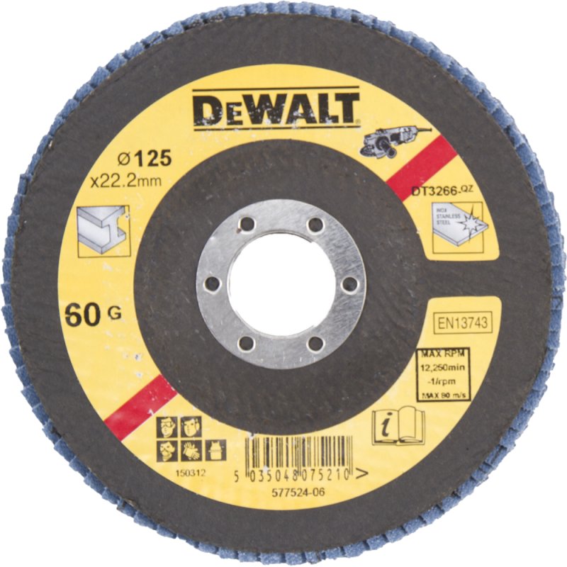 

DeWALT DT3266 Tarcza Listkowa Wygięta 125mm P60