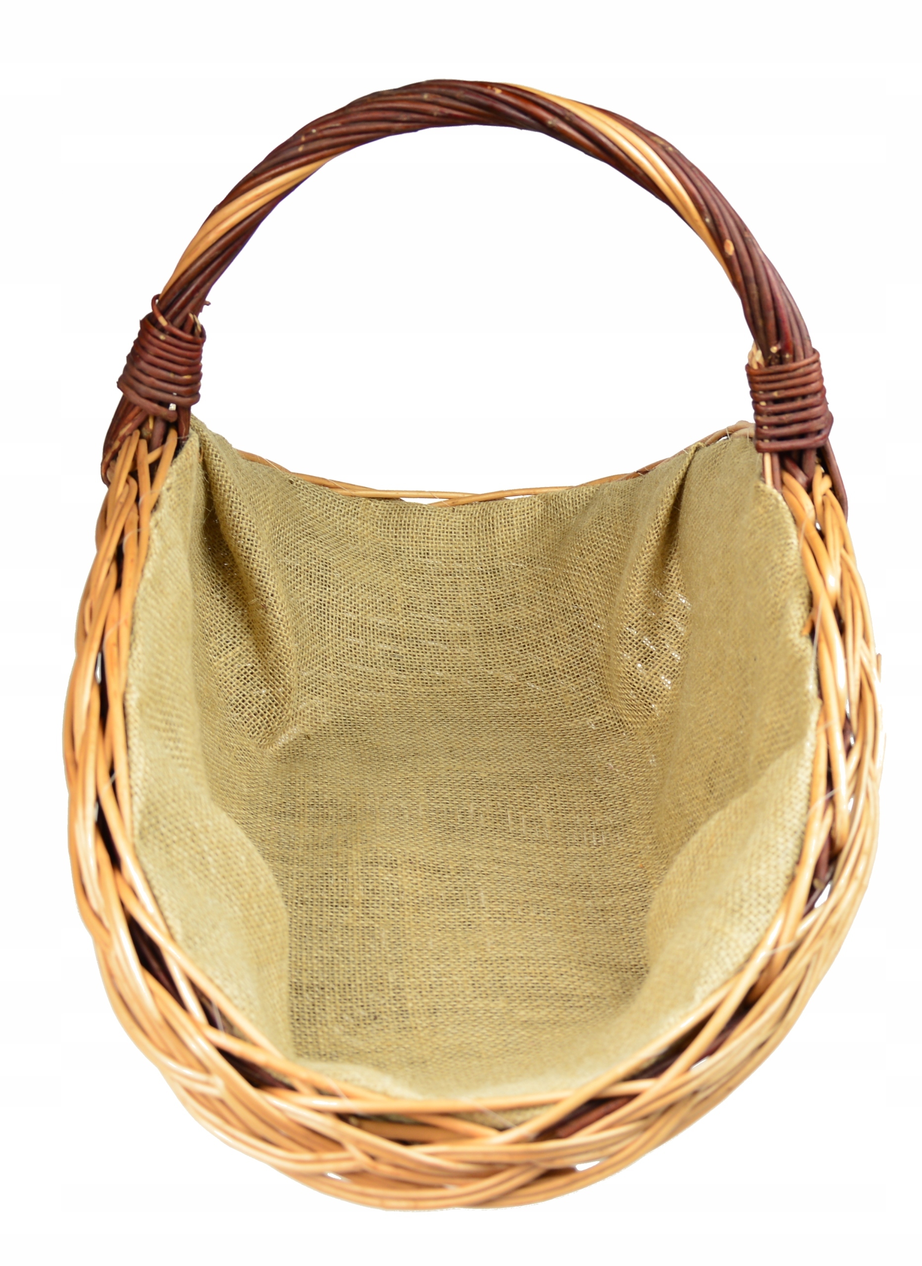 Wiklinowy KOSZ NA DREWNO koszyk do kominka JUTA Marka inna