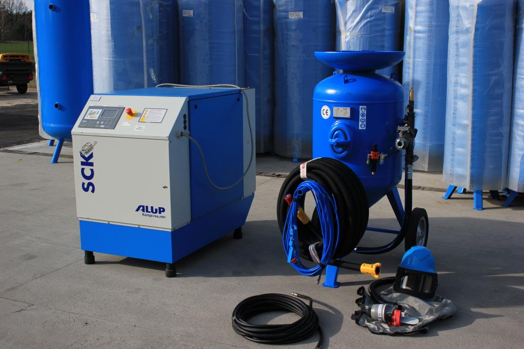 PIASKARKA 215L+ SPRĘŻARKA ALUP 22KW+ZBIORNIK 1000L Kod producenta CB