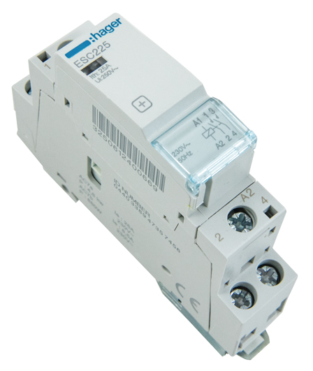 

Hager Stycznik Modułowy 25A 230V 1-FAZ ESC225