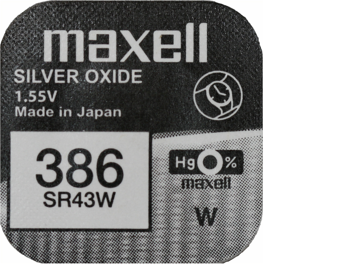3x АККУМУЛЯТОРНАЯ БАТАРЕЯ MAXELL SR 43 Вт 386 SR1142W