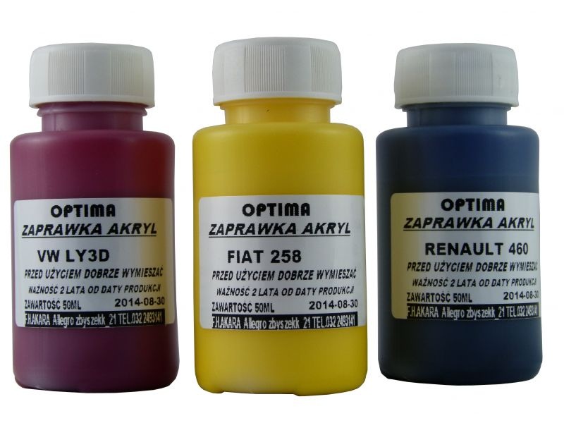 

Duży Lakier Zaprawka Samochodowa 50ML Optima