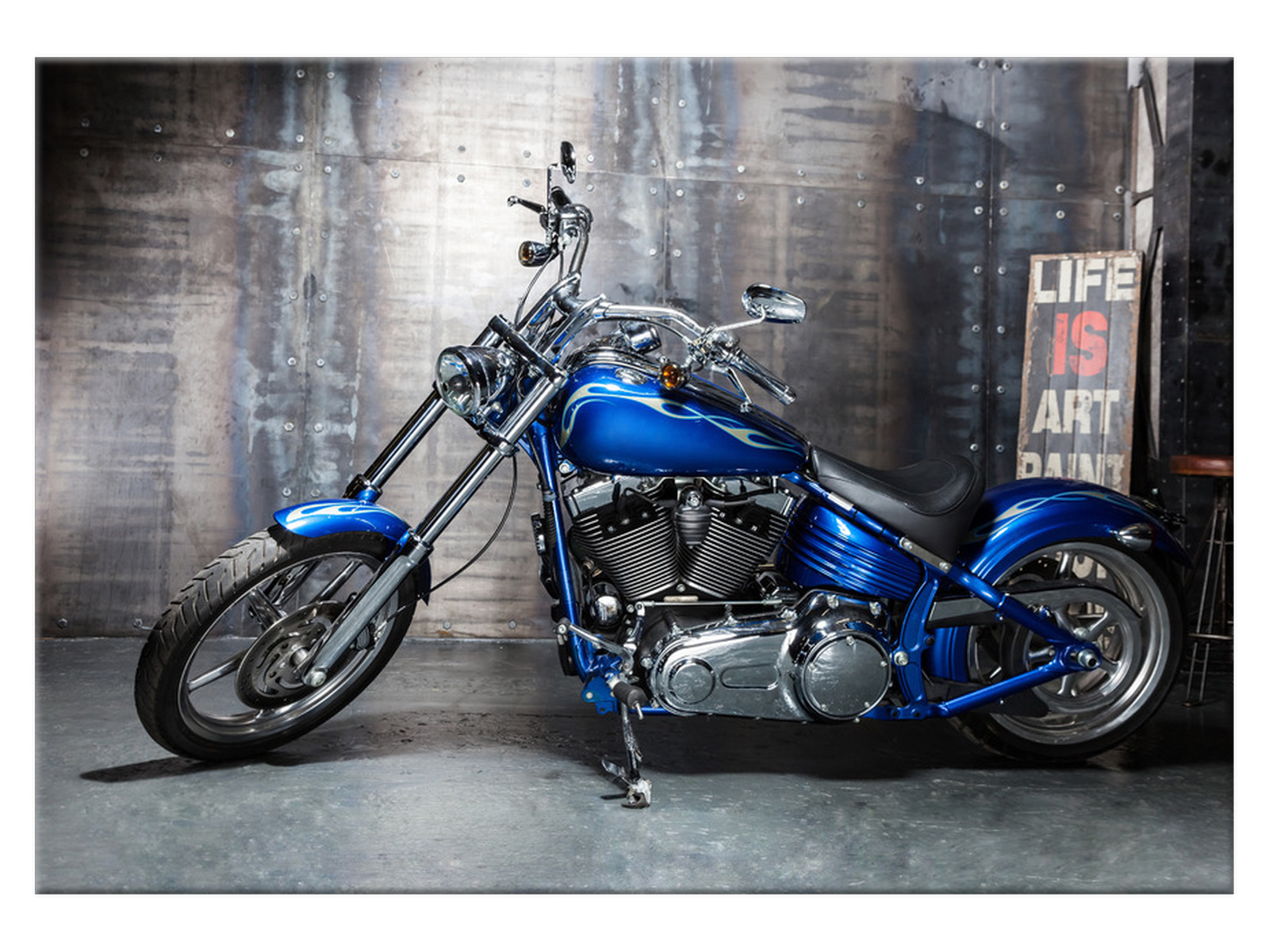 

Obraz Chromowany motocykl 100x70 2379A_1Z salon