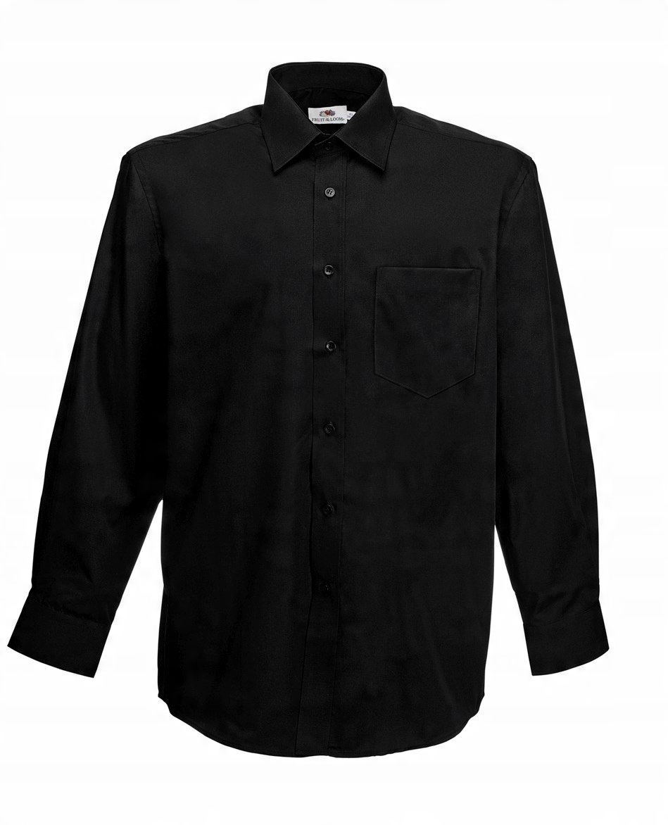 

Men Poplin L/s Shirt Black XL