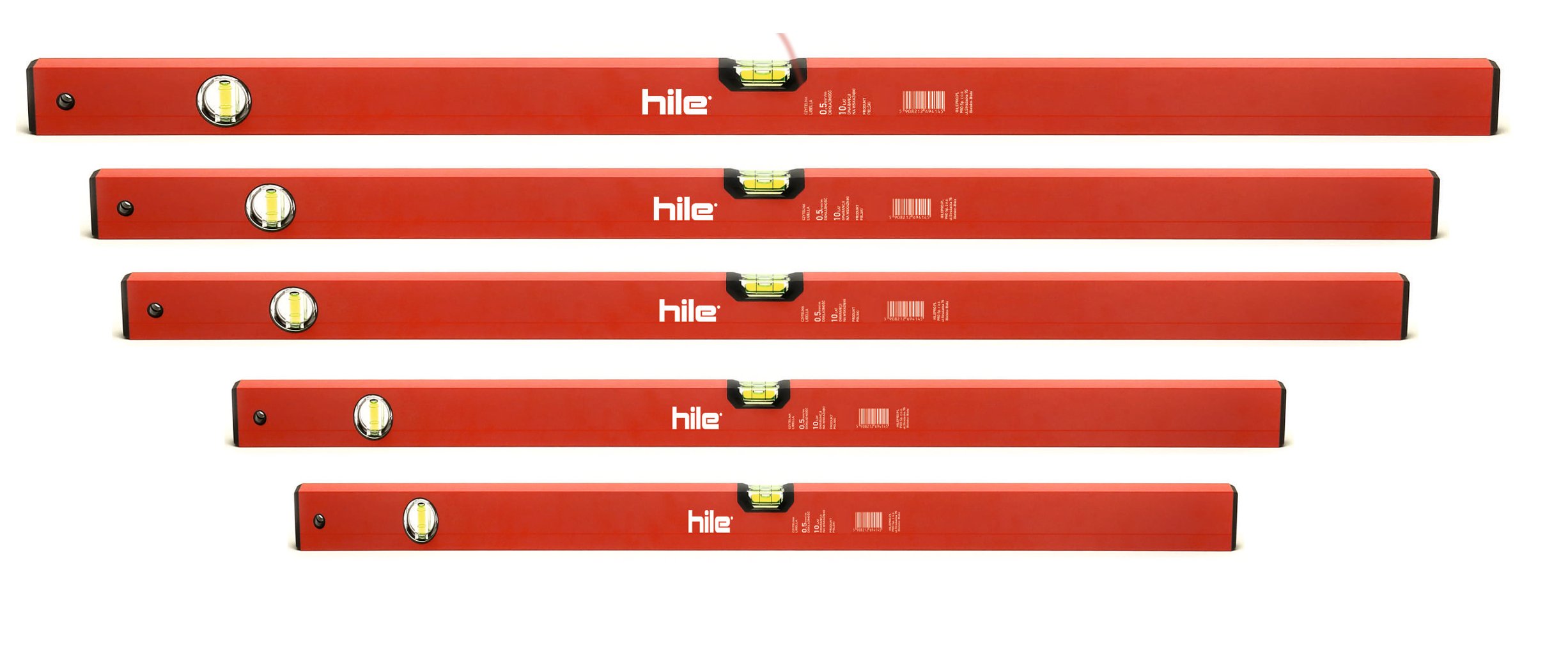 Komplet 5 poziomic Pro Hile zestaw 40-120 Polskie