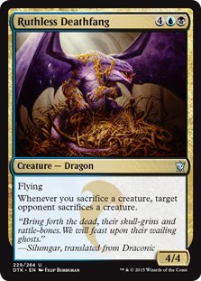 MTG 4x Ruthless Deathfang (Uncommon)