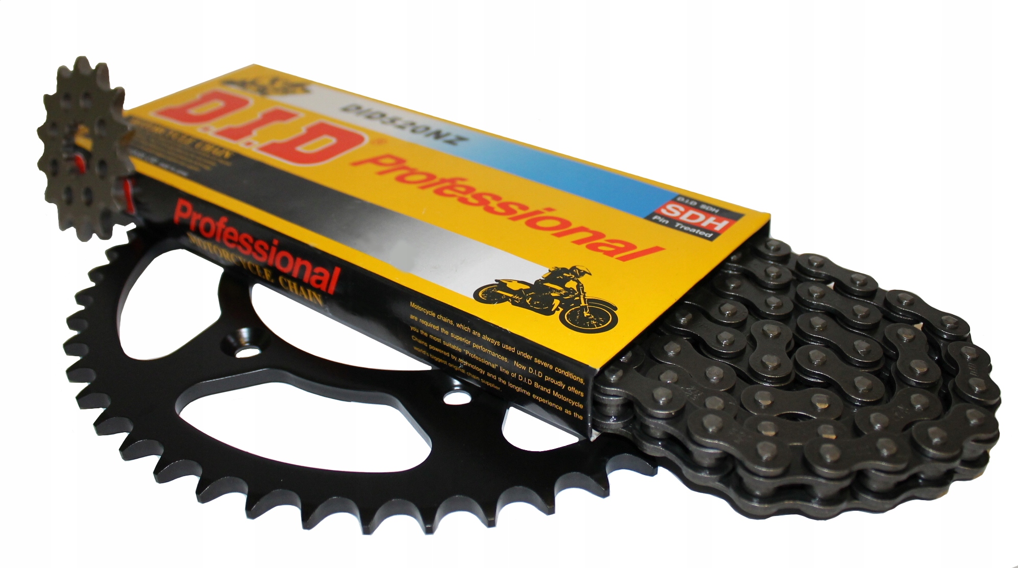 Sada pohonu Ktm 200 Exc Ozubení Řetěz Sup. Zesílený DiD