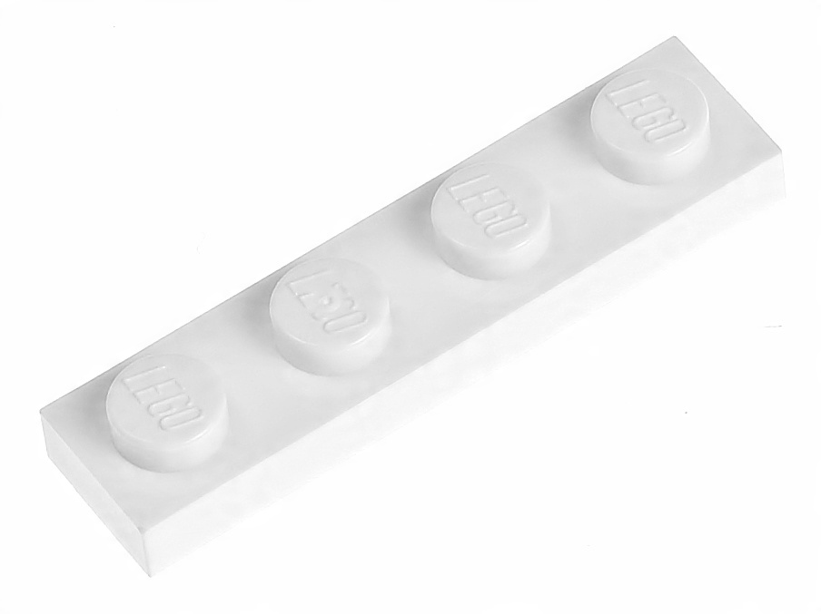 

Lego Płytka zwykła 1x4 3710 biała - 2 szt.