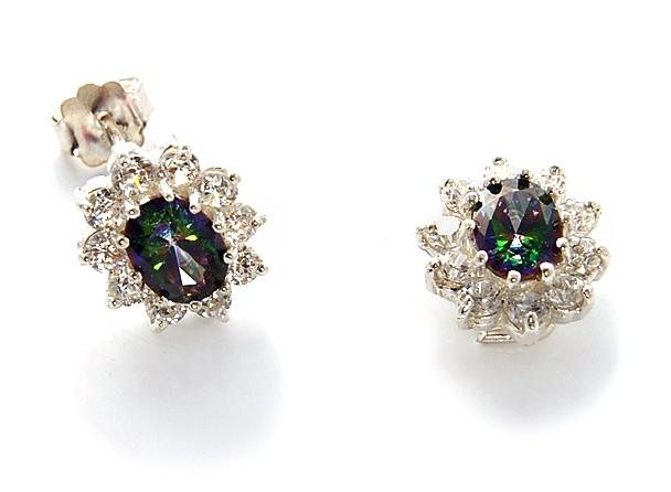 

Stylowe Srebrne Kolczyki *visantis* Różne Kolory