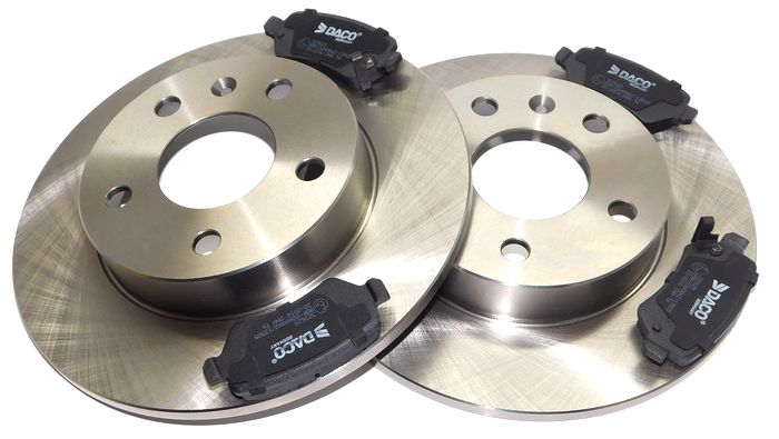 2× Kraft Automotive 6051570 Диск тормозной + Колодки Тормозное ЗАД. Opel Astra G H Zafira A B