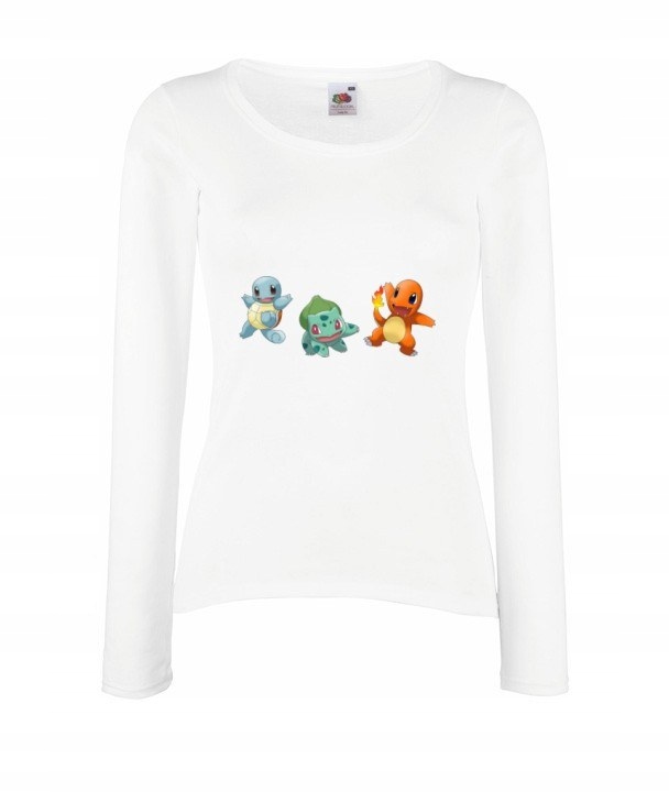 

XL Bluzka Long Anime Pokemony Pikachu prezent