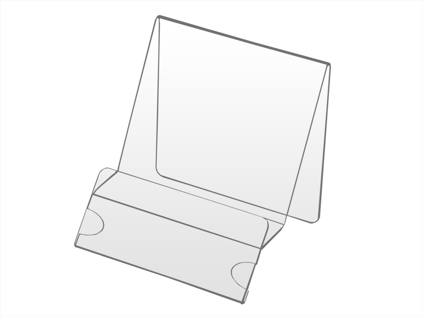 PODSTAWKA POD TELEFON STOJAK Z OPISEM PLEXI 10 cm