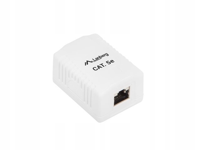 Gniazdo natynkowe Do Kabli RJ-45 Lan Cat 5e ekran