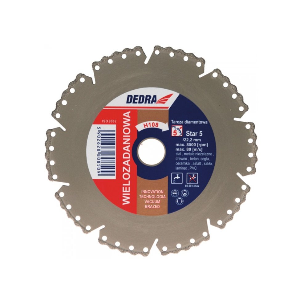 

Tarcza Do Cięcia Stali Drewna Betonu Pvc 115 22,2