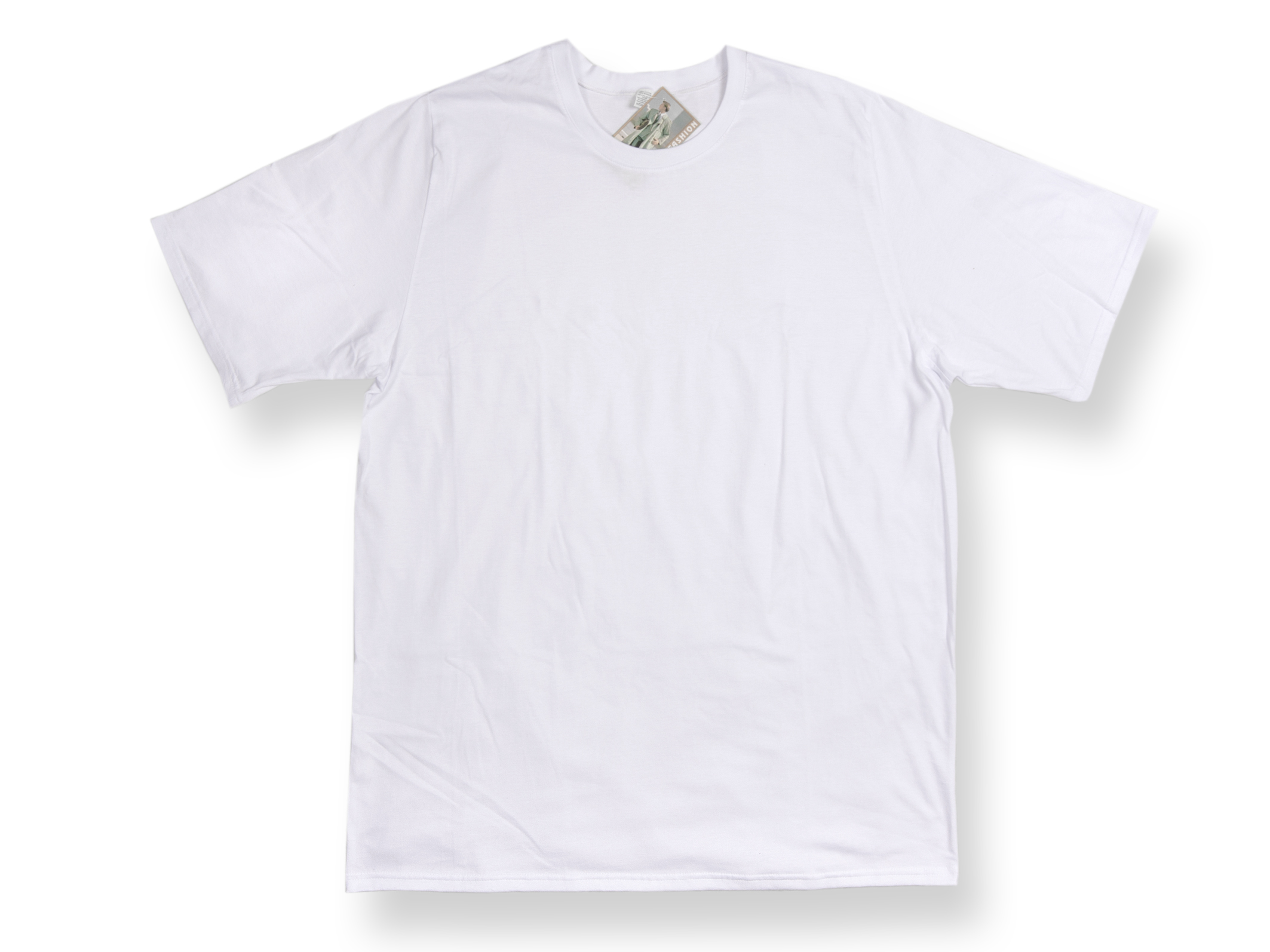 

Koszulka T-shirt Męski duży rozmiar 5XL biała