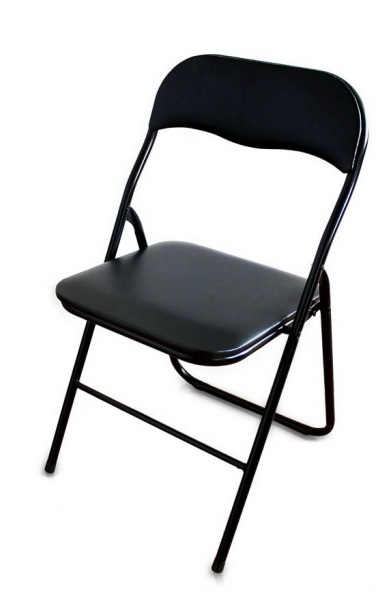 BIUROWE KRZESŁO FOTEL SKŁADANE OGRODOWE CZARNE Marka inna