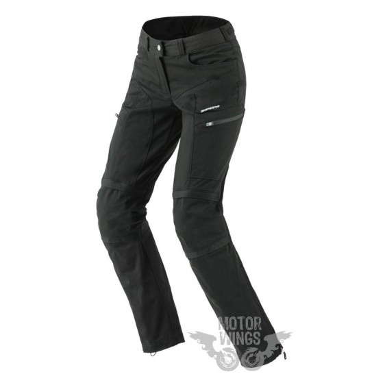 SPODNIE TEKSTYLNE SPIDI AMYGDALA CZARNE R. 26