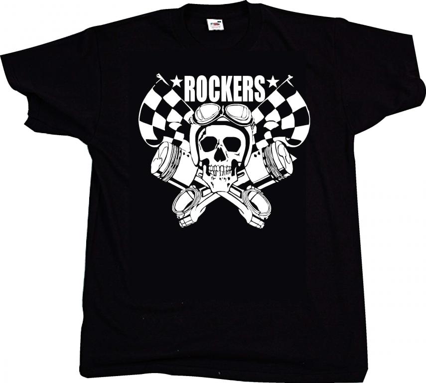 

Rockers, Koszulka Cafe Racer, Motocykl