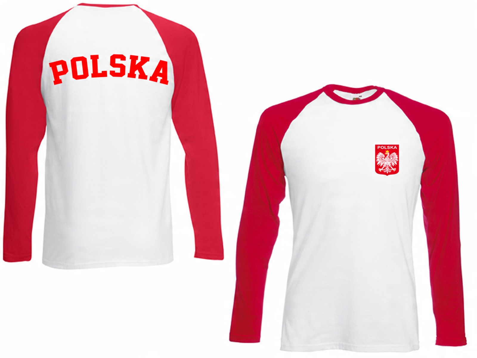 

Longsleeve Baseball Polska - Fruit Of The Loom M