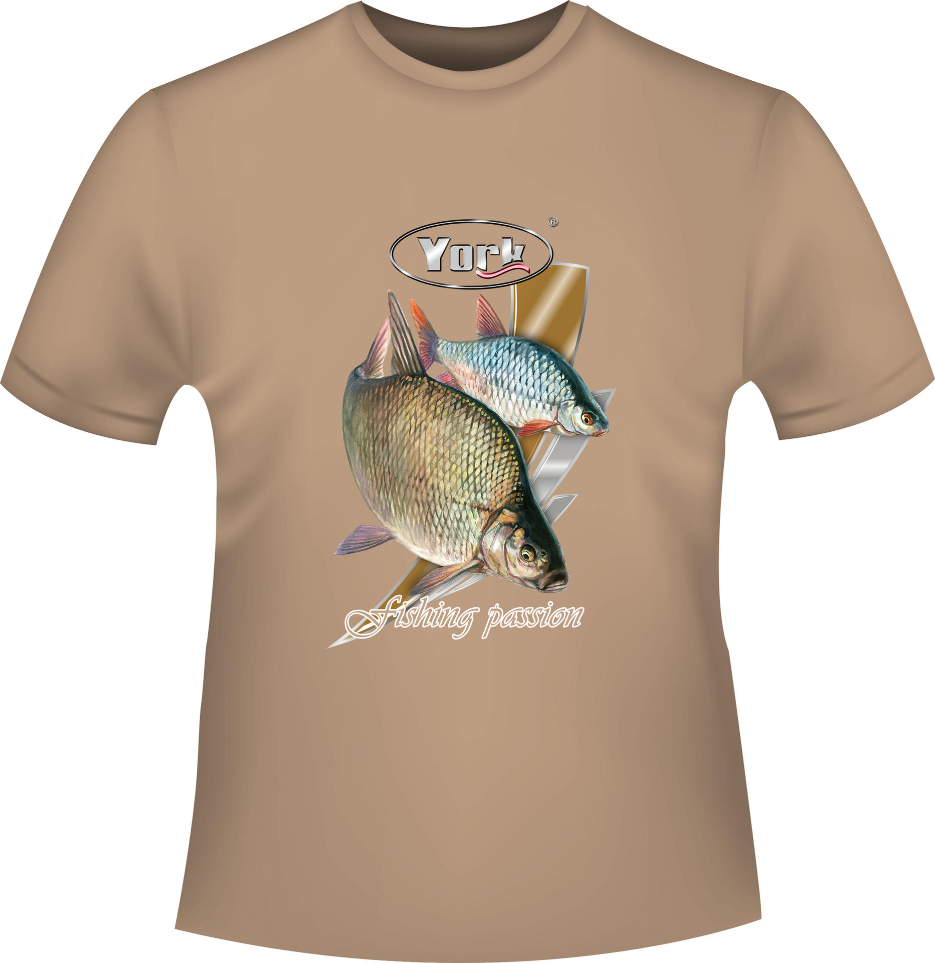 Koszulka York T-shirt Z Nadrukiem Białej Ryby M