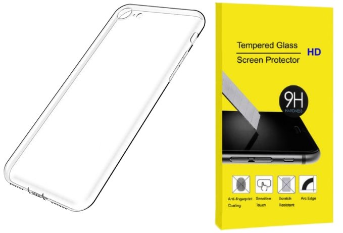 

Etui Silikonowe Ultra Slim Do Iphone 7 + Szkło