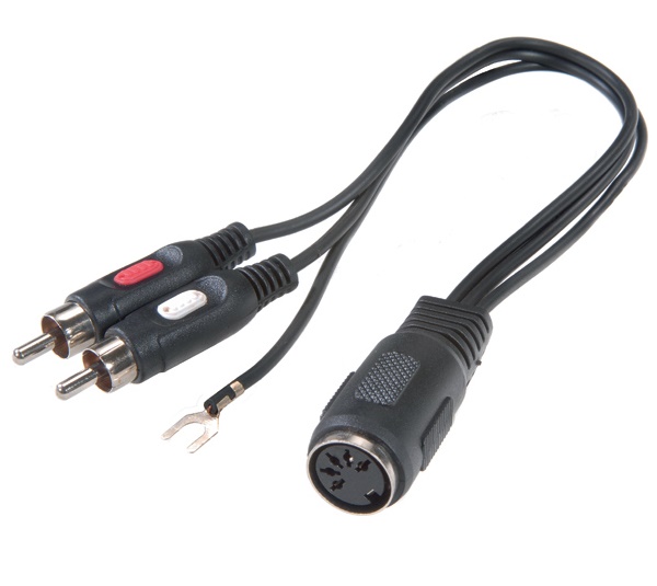 

Adapter Din [3+5] -> 2x Rca Cinch do Gramofonu