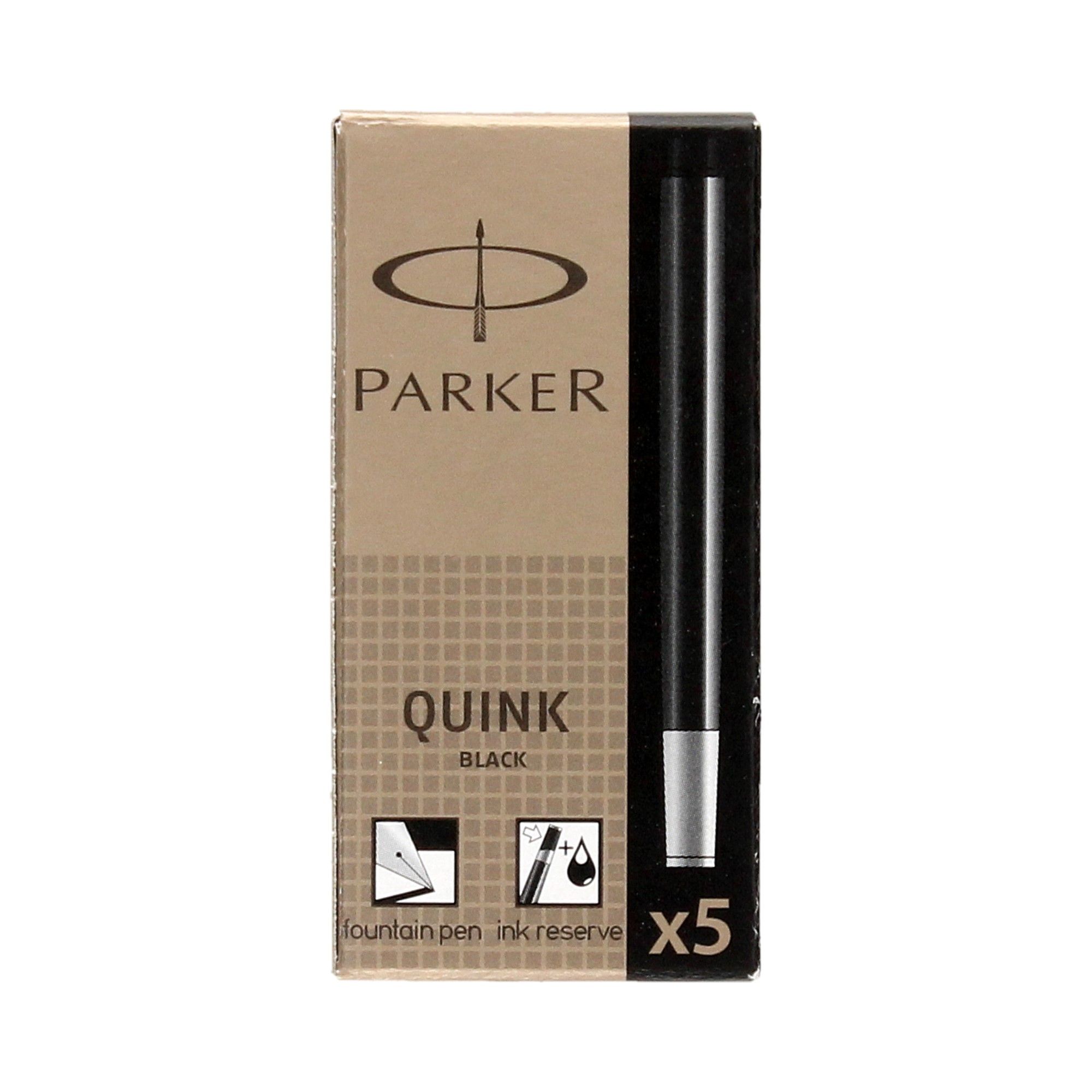 

Naboje wkłady atramentowe czarne (5) Parker