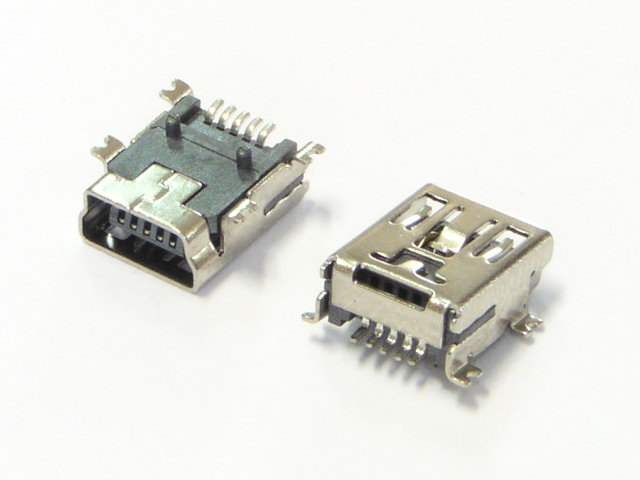 GNIAZDO MINI USB LEŻACE MONTAŻOWE DO DRUKU JAPAN