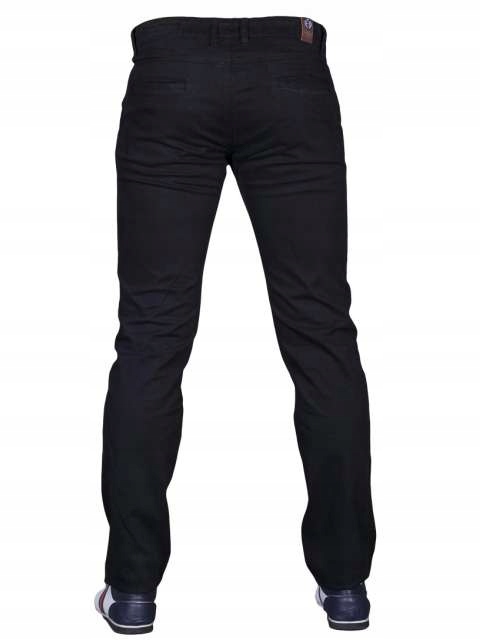 Spodnie czarne 1711 fashionmen2 rozm. 44 promo Kolor czarny