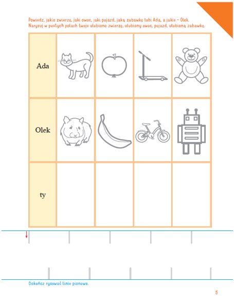OLEK I ADA Sześciolatek Poziom B+ Karty pracy cz 1 Język publikacji polski
