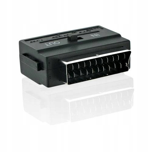 adapter SCART EURO - 3xchinch,SVIDEO Szczecin Stan opakowania oryginalne