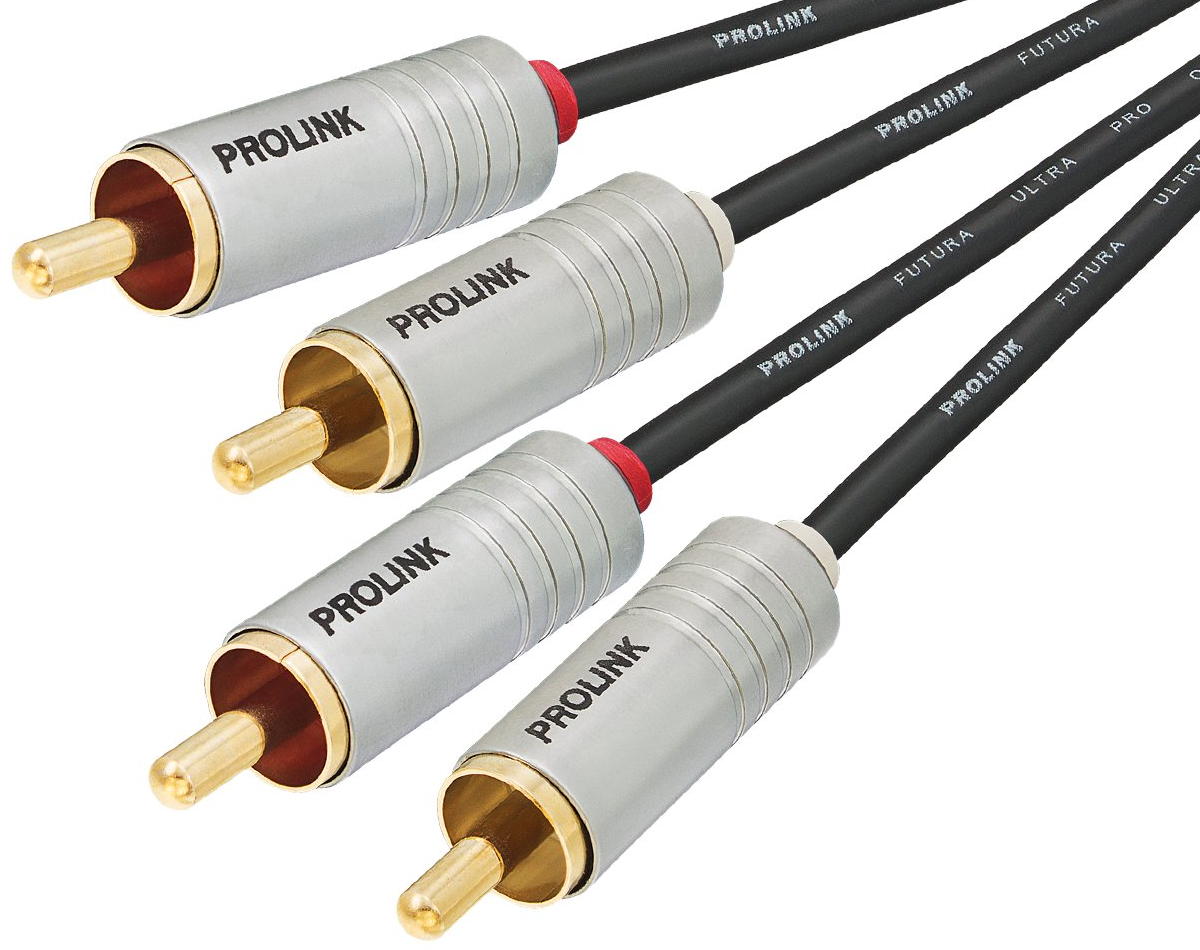 

Kabel Przewód 2 Rca Cinch Prolink Futura Slim 1.5m