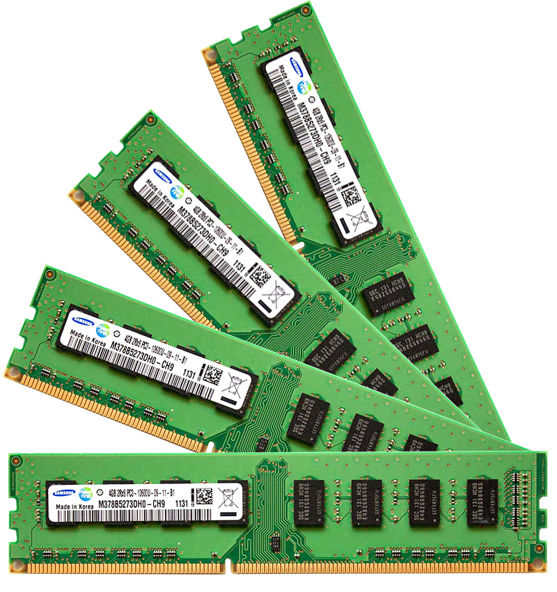 Pamäť RAM DDR3 16GB 4x 4GB KIT Dual Channel DIMM
