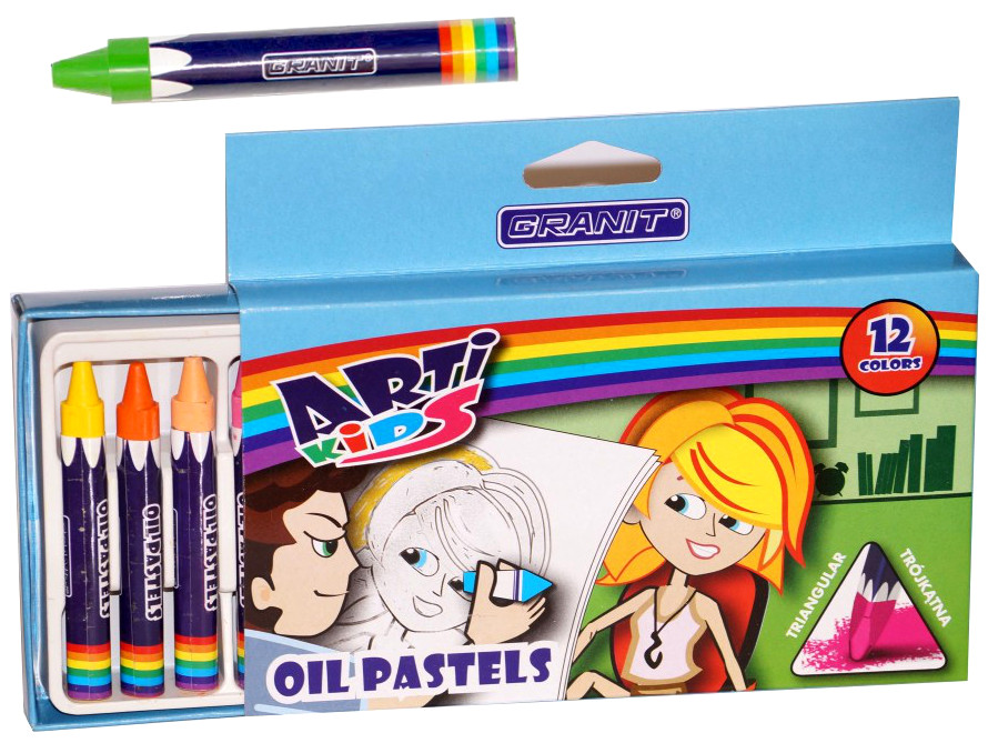 KREDKI pastelowe pastele 12 kolorów biuro ŁÓDŹ